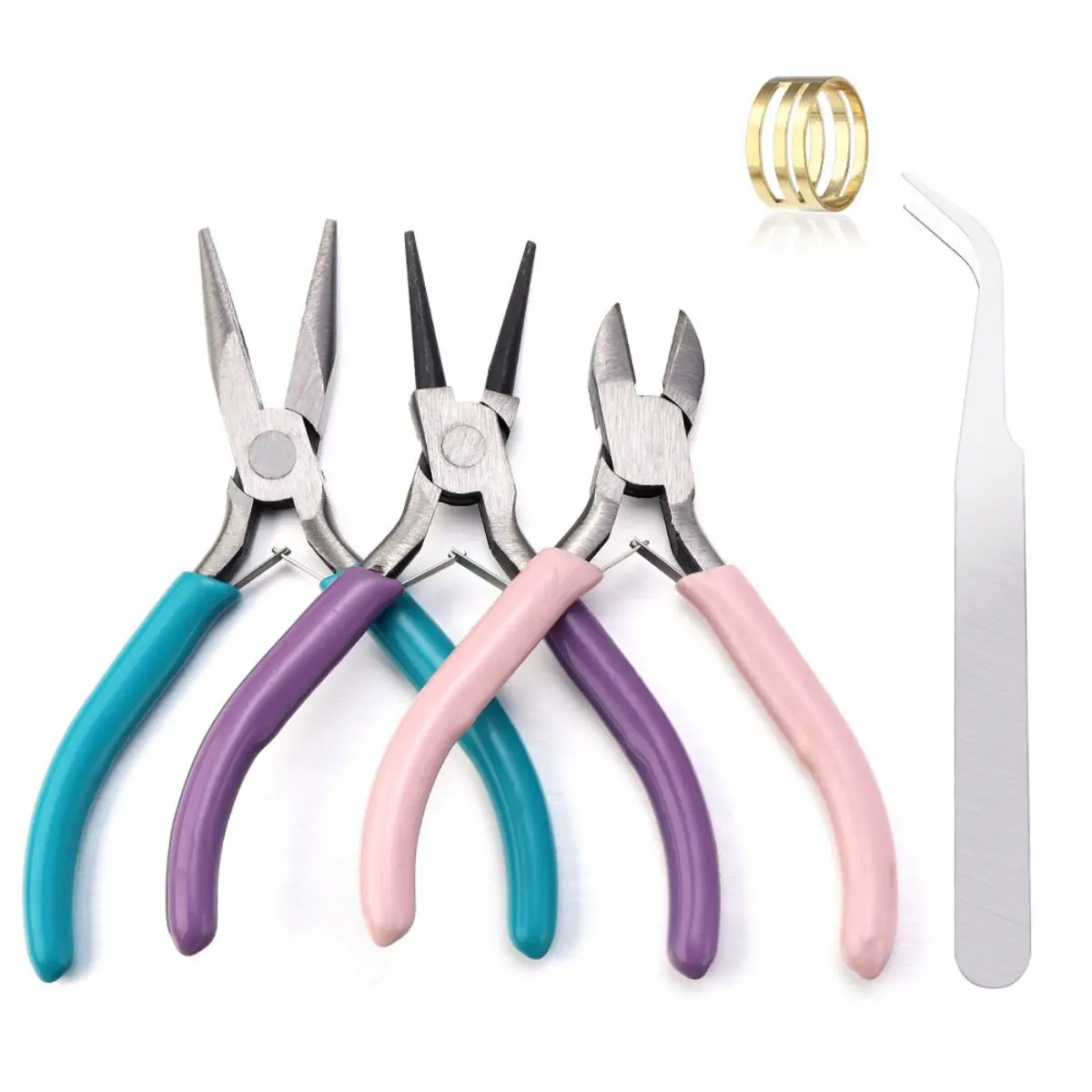 Jewelry Making Pliers Set - ‌Portable 3-in-1 Jewelry Pliers Set for