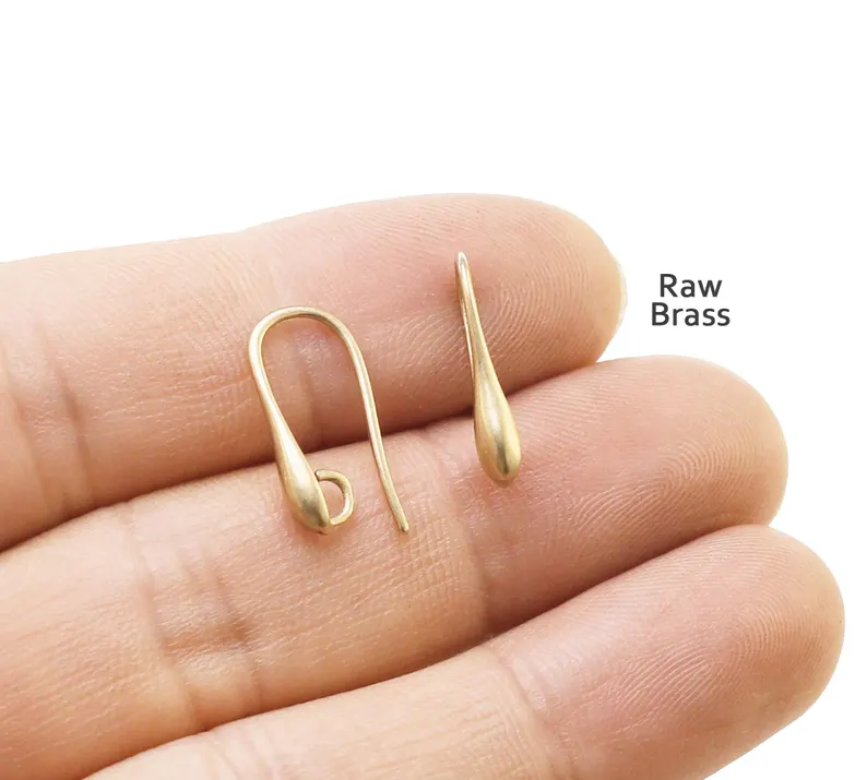 Jewelry Making Earring Supplies - 20pcs Teardrop Earring Wires, Simply Ear