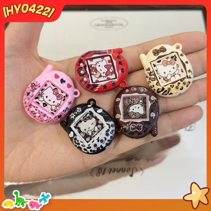 Jewelry Making Ideas - Acrylic Cute Kt Cat Leopard Print