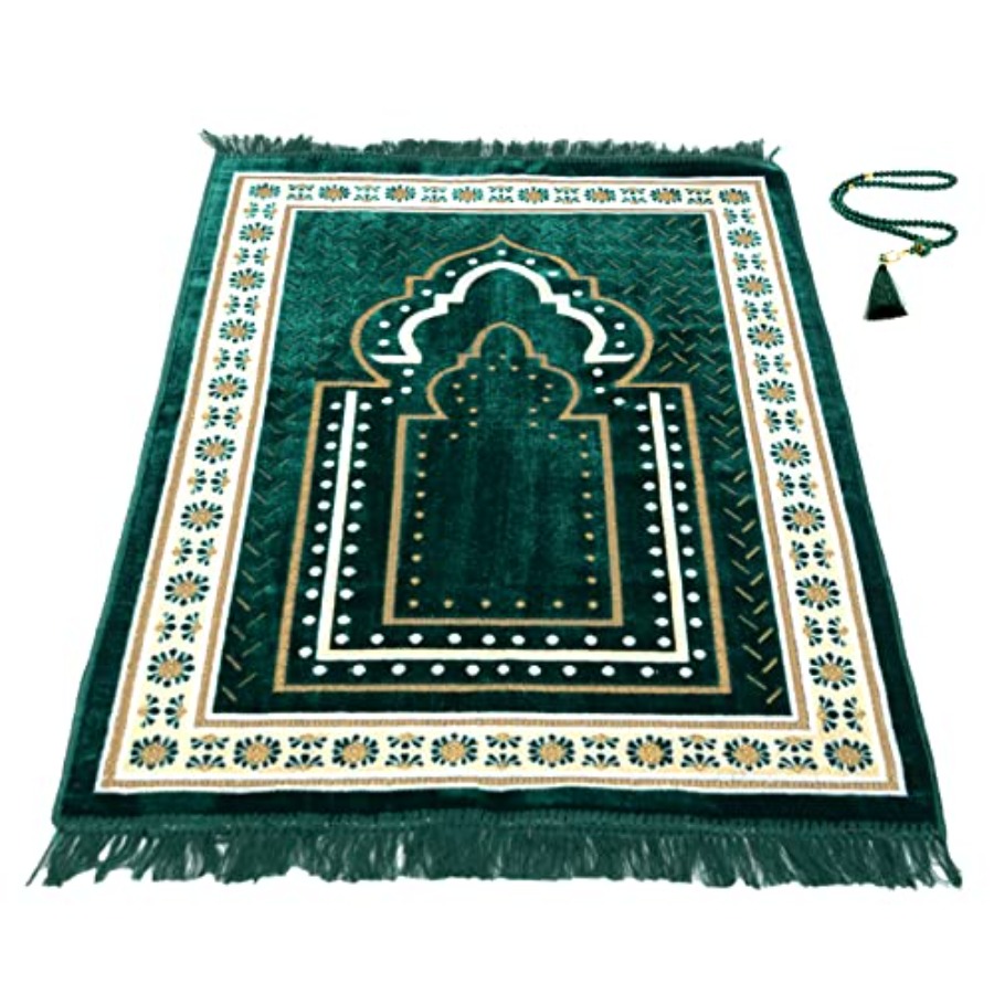 Bead Mat Velvet - TB Islamic Prayer Rug Thick Soft