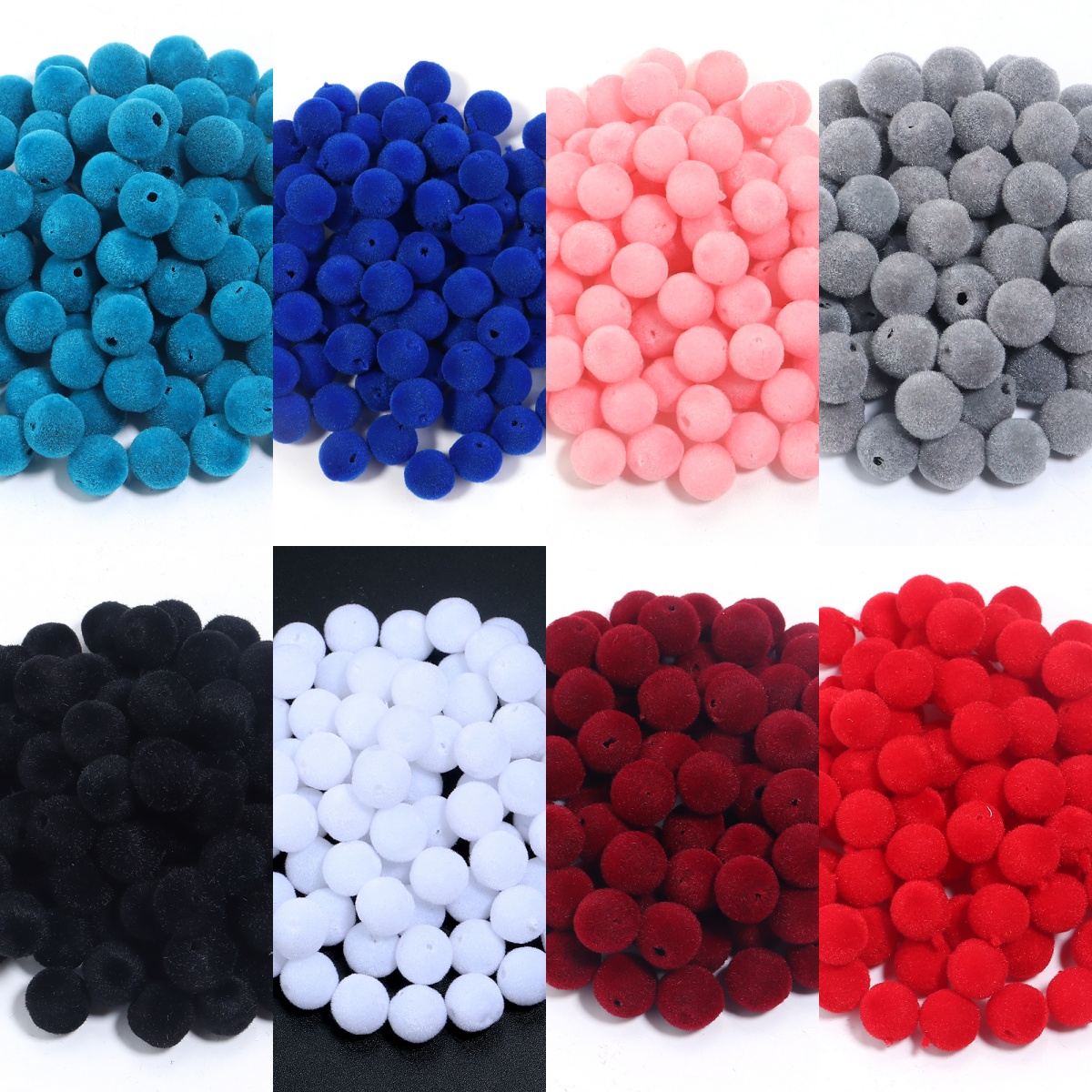 Bead Mat Velvet - 500g/lot Velvet Surface Resin Ball Beads
