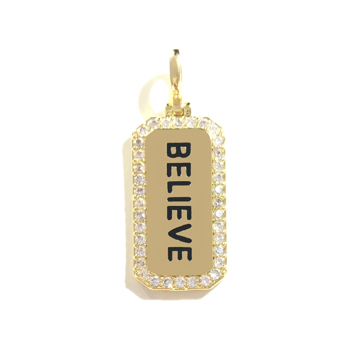 5pcs BELIEVE Word Tag Charm Re - Jewelry Making Quotes recensione e prezzo