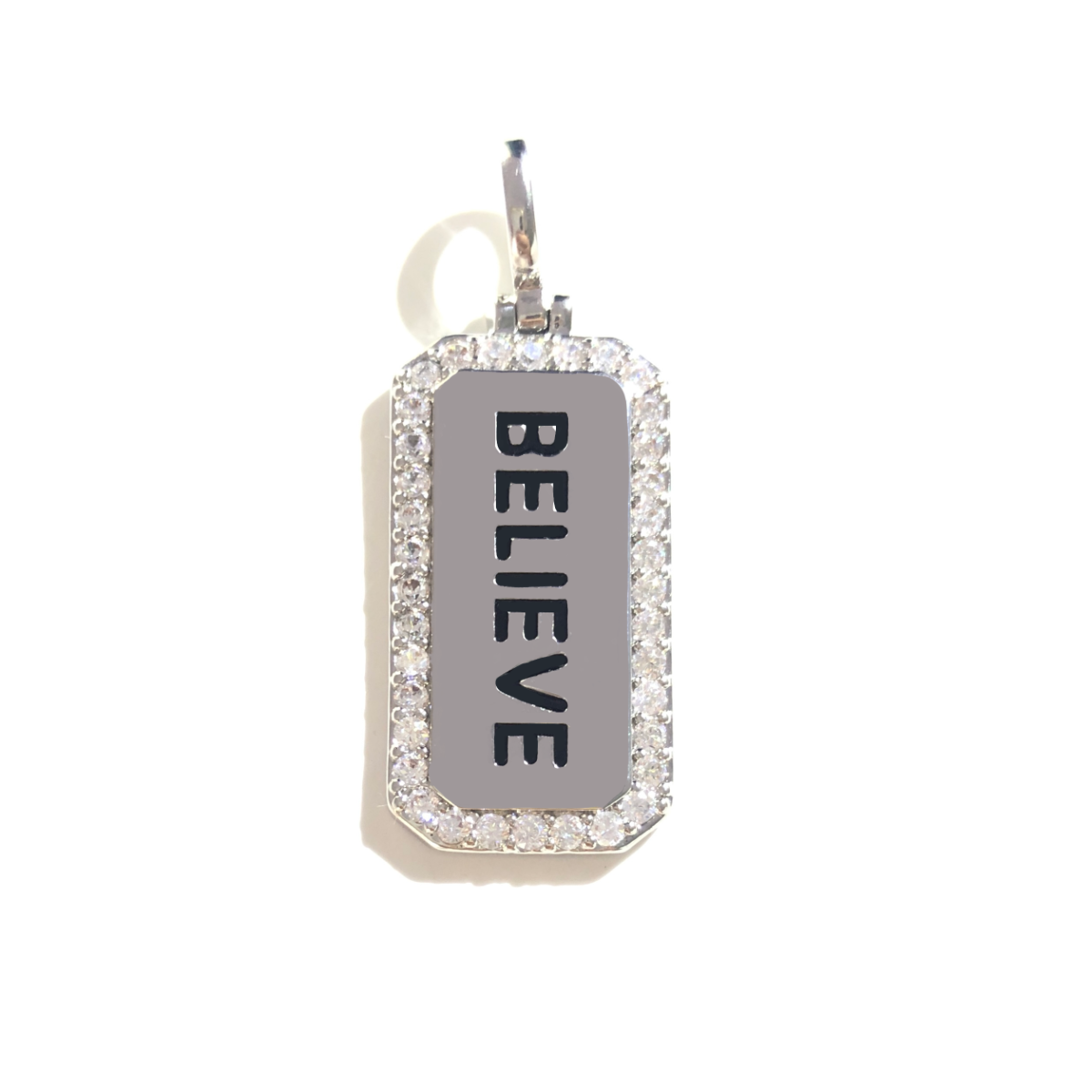 5pcs BELIEVE Word Tag Charm Re - Jewelry Making Quotes recensione e prezzo