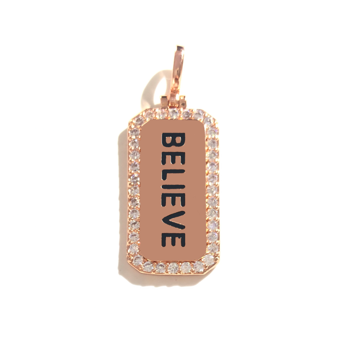 5pcs BELIEVE Word Tag Charm Re - Jewelry Making Quotes recensione e prezzo