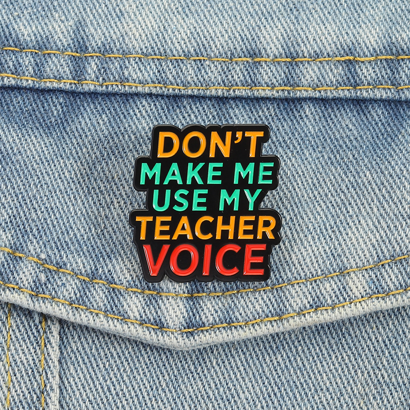 Teacher Vibes Enamel Pins Don' - Jewelry Making Quotes recensione e prezzo