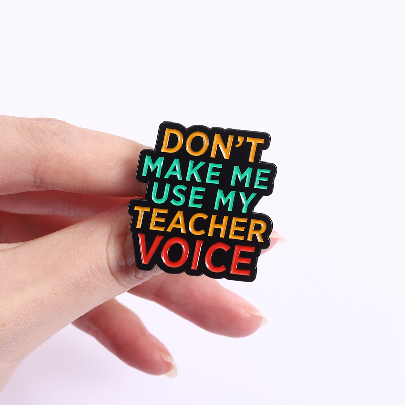 Teacher Vibes Enamel Pins Don' - Jewelry Making Quotes recensione e prezzo