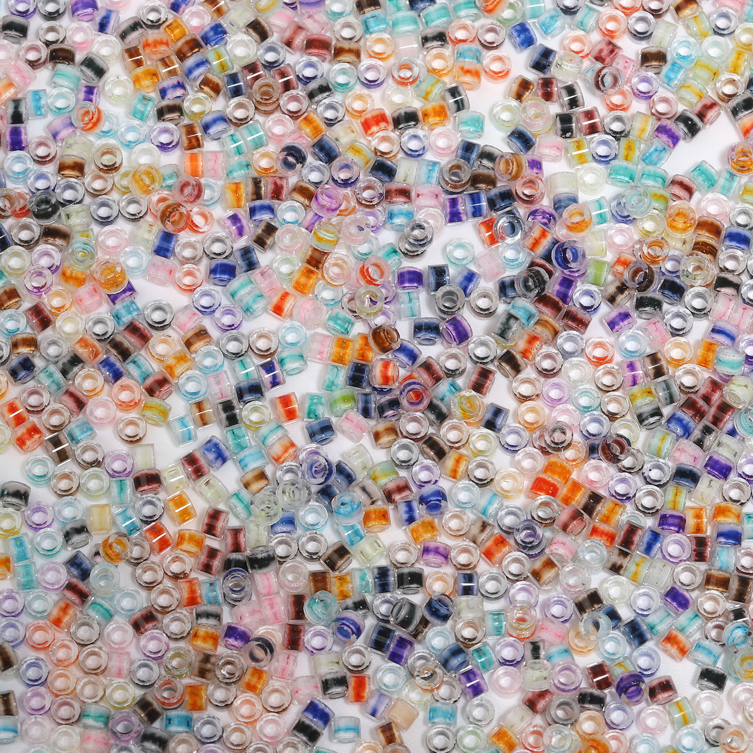 1000pcs/box 2.5mm Stripe Glass - Seed Bead Tube recensione e prezzo