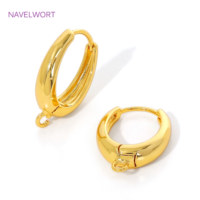 18K Gold Plated Brass Earwires - Jewelry Making Earring Supplies recensione e prezzo