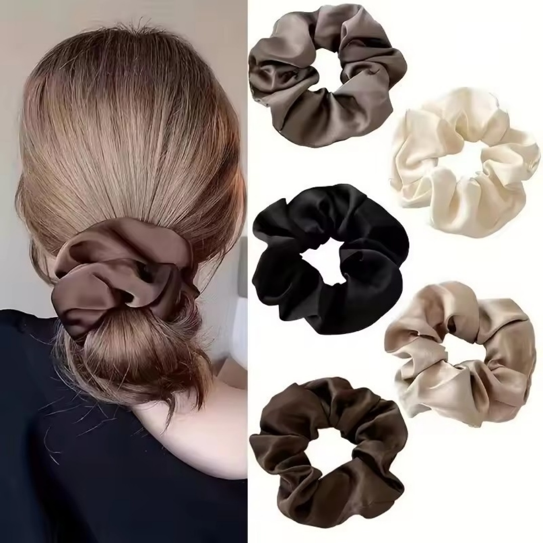 5PCS Satin Hair Scrunchie Exqu - Jewelry Making Adults recensione e prezzo