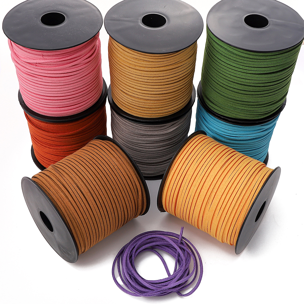 3mm Faux Suede Braided Cord Ko - Bead Mat Velvet recensione e prezzo