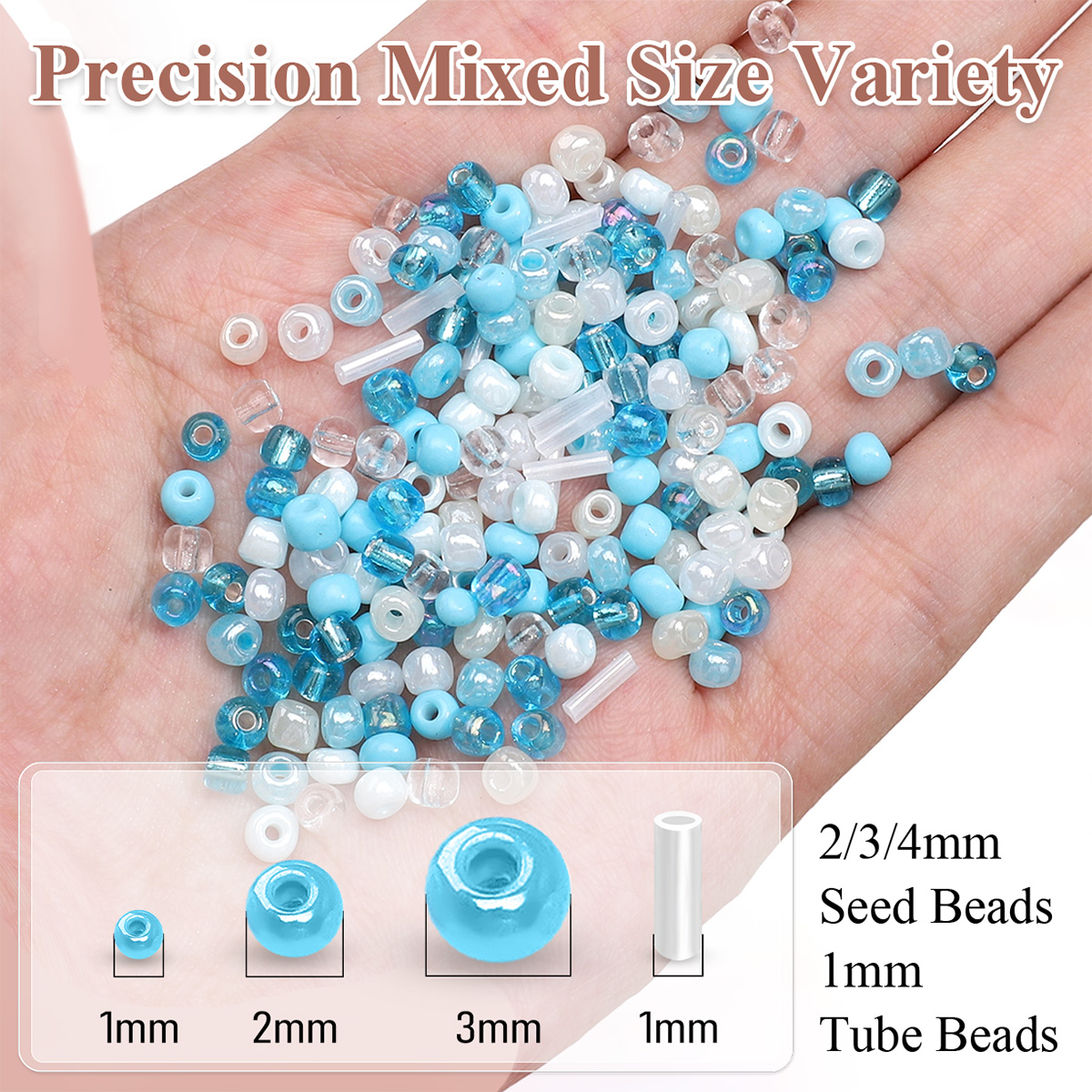 24 Grid Mixed Size Glass Seed  - Seed Bead Tube recensione e prezzo