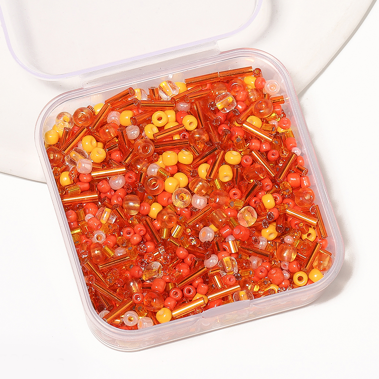700Pcs/box Orange Japanese See - Seed Bead Tube recensione e prezzo