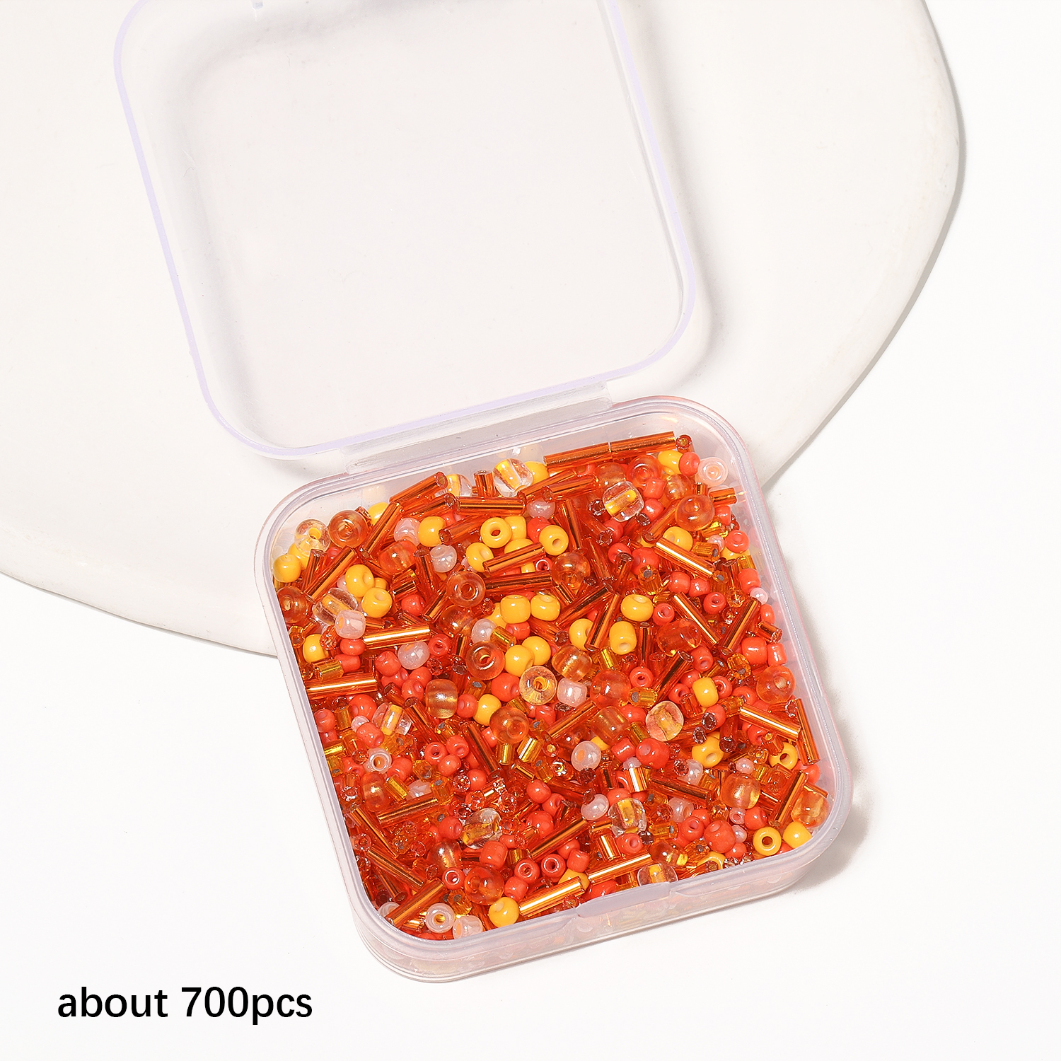 700Pcs/box Orange Japanese See - Seed Bead Tube recensione e prezzo