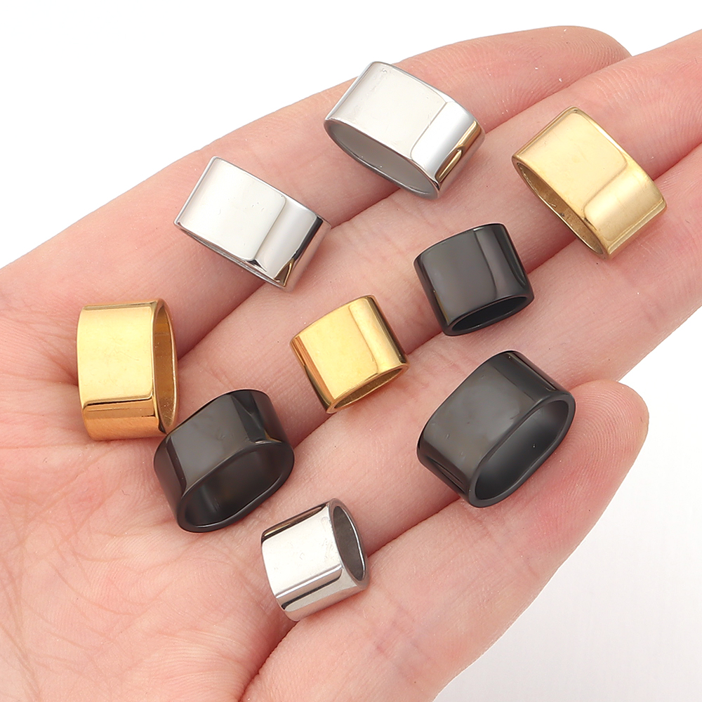 6pcs Flat Stainless Steel Tube - Jewelry Making Ideas recensione e prezzo