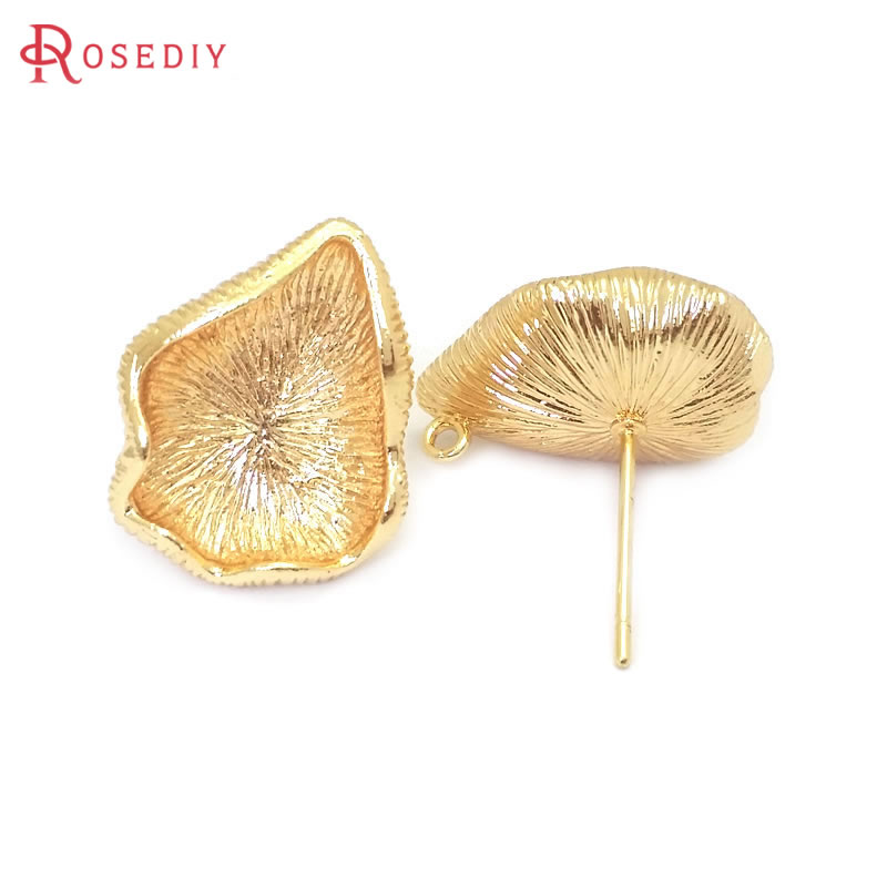 18K Gold Color Brass Lotus Lea - Jewelry Making Earring Supplies recensione e prezzo