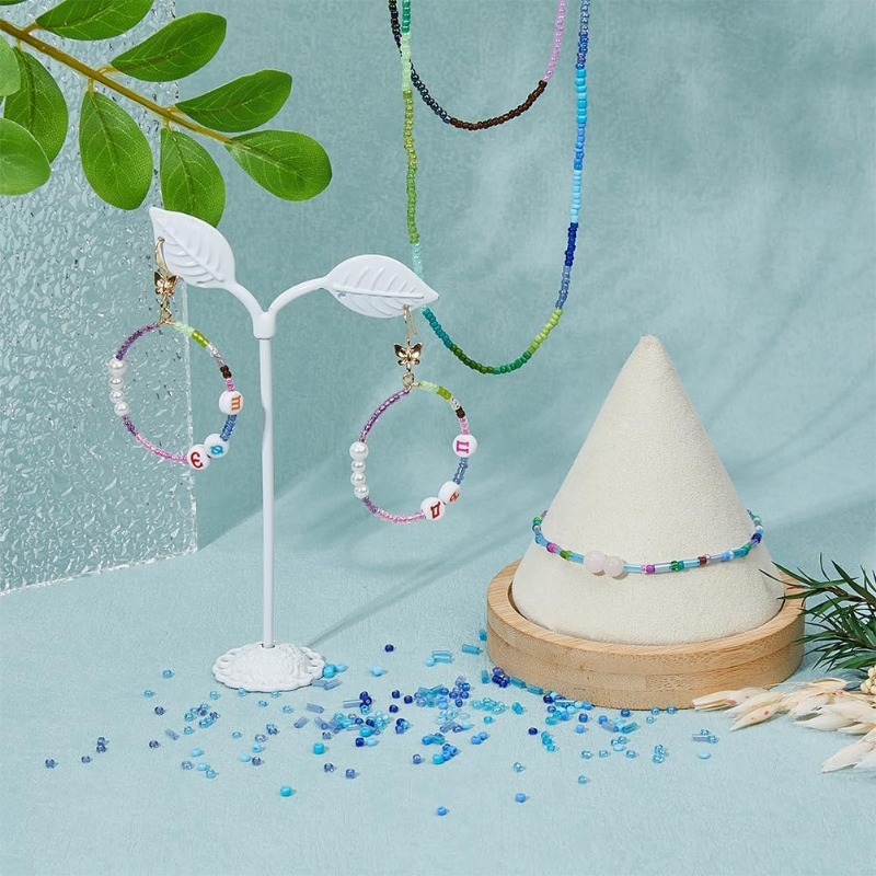 15000Pcs 15 Styles Blue Seed B - Seed Bead Tube recensione e prezzo