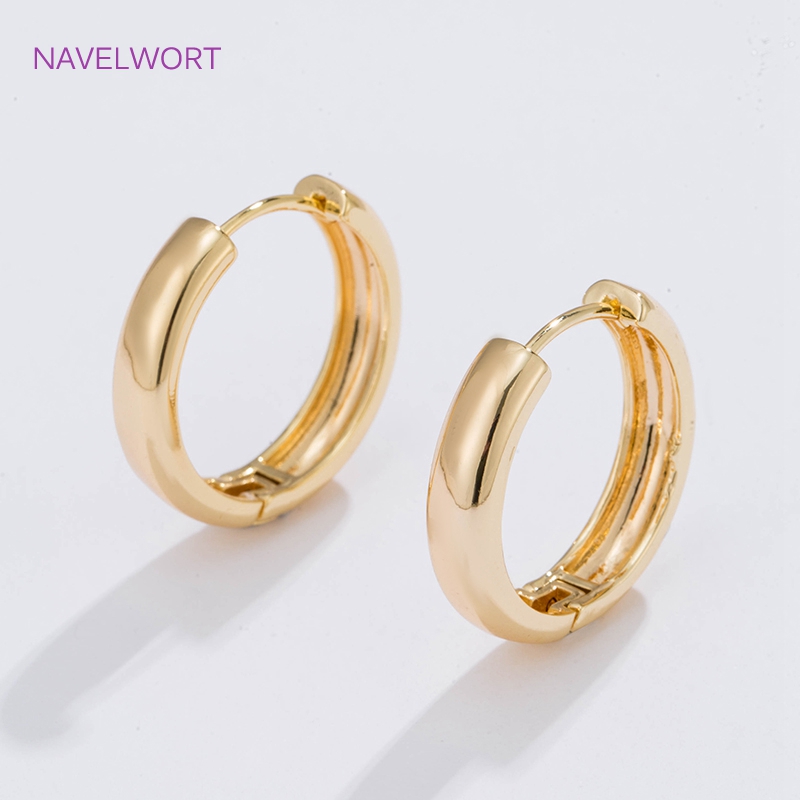 6 Sizes Gold Plated Circle Hoo - Jewelry Making Earring Supplies recensione e prezzo