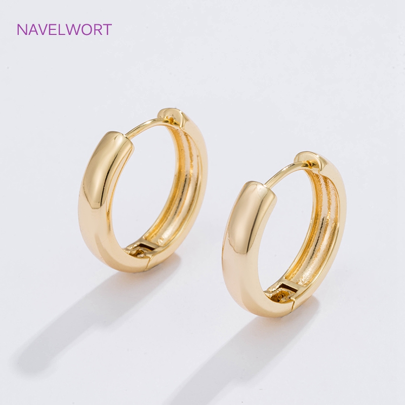 6 Sizes Gold Plated Circle Hoo - Jewelry Making Earring Supplies recensione e prezzo