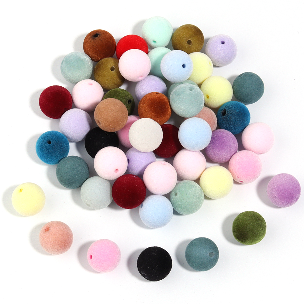 10Pcs/Lot 16mm Colorful Acryli - Bead Mat Velvet recensione e prezzo