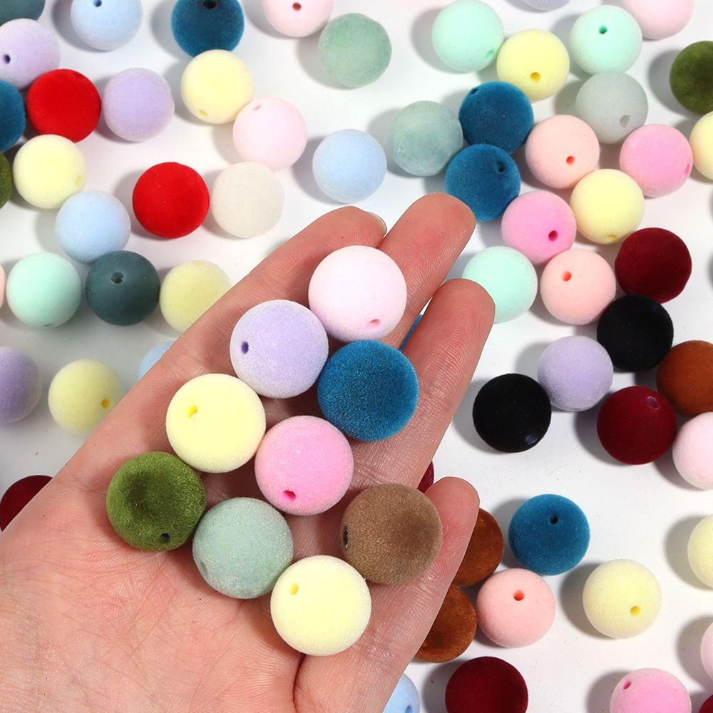 10Pcs/Lot 16mm Colorful Acryli - Bead Mat Velvet recensione e prezzo