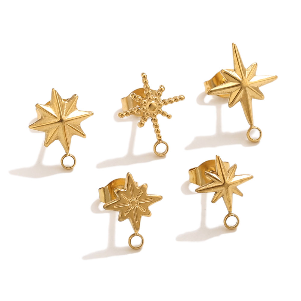 6pcs Stainless Steel Star Earr - Jewelry Making Techniques recensione e prezzo
