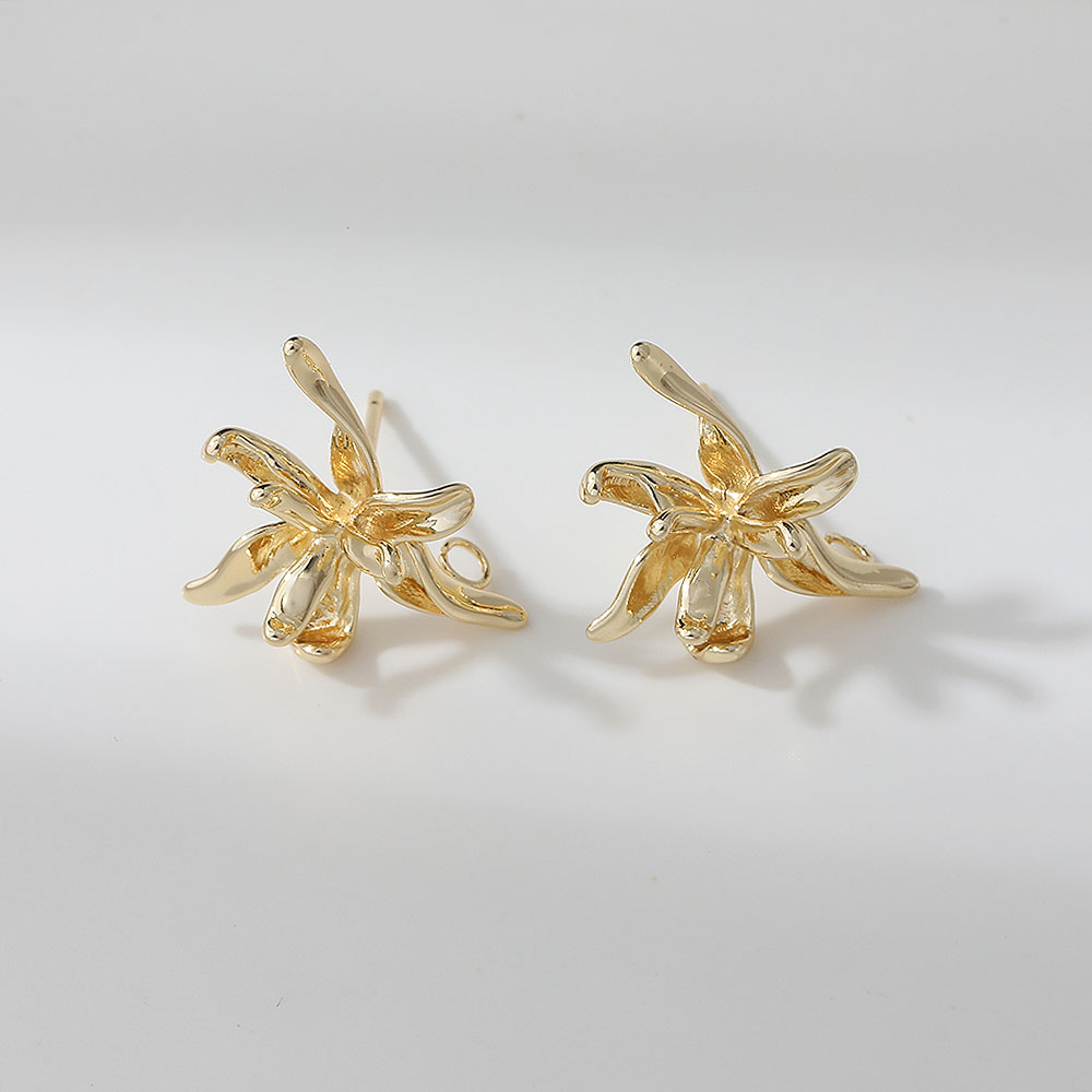 4PCS Dainty Flower Shape Ear S - Jewelry Making Earring Supplies recensione e prezzo