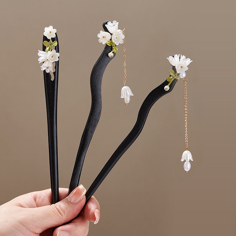 Wooden Flower Hairpin Vintage  - Jewelry Making Adults recensione e prezzo