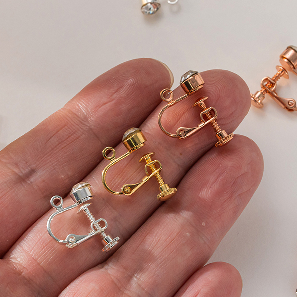 10pcs Brass Clip on Earring Co - Jewelry Making Earring Supplies recensione e prezzo