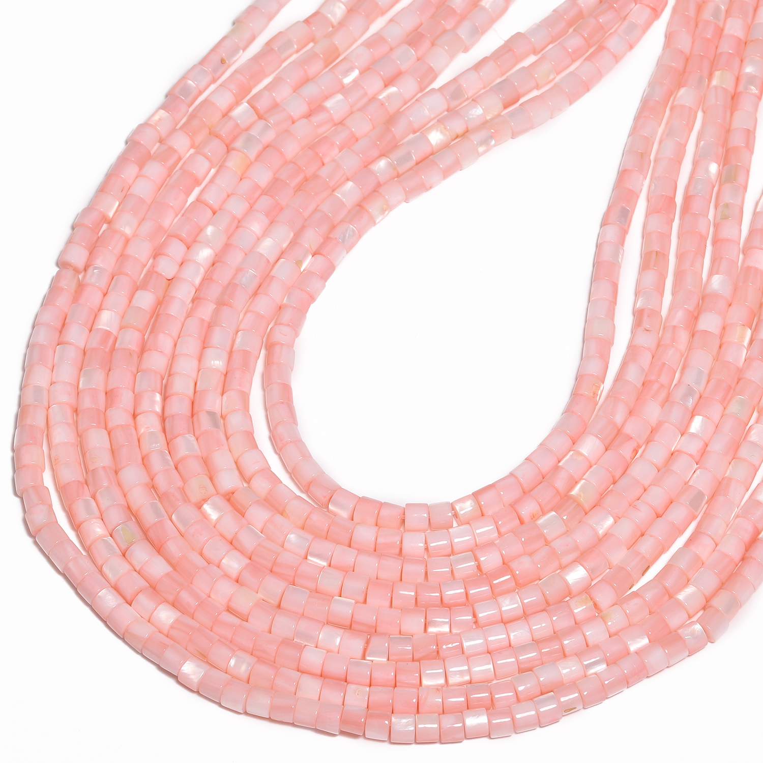 Pink Shell Pearl Natural Stone - Seed Bead Tube recensione e prezzo