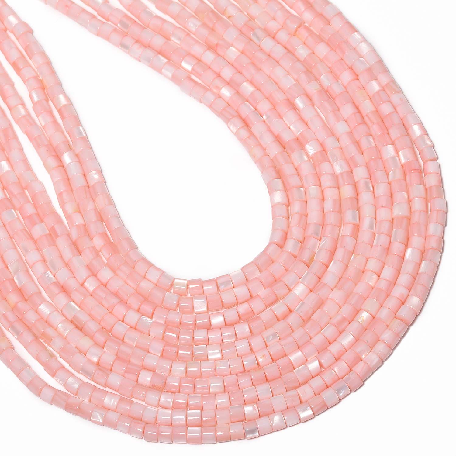 Pink Shell Pearl Natural Stone - Seed Bead Tube recensione e prezzo