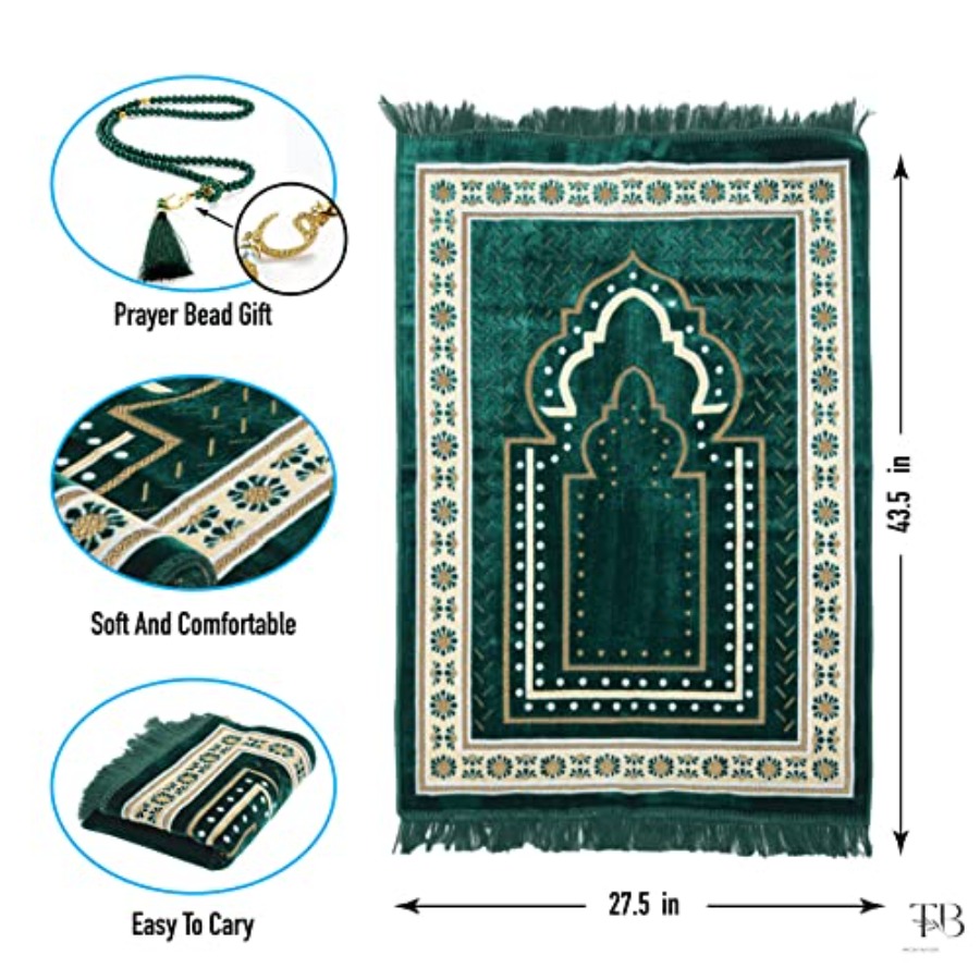 TB Islamic Prayer Rug Thick So - Bead Mat Velvet recensione e prezzo
