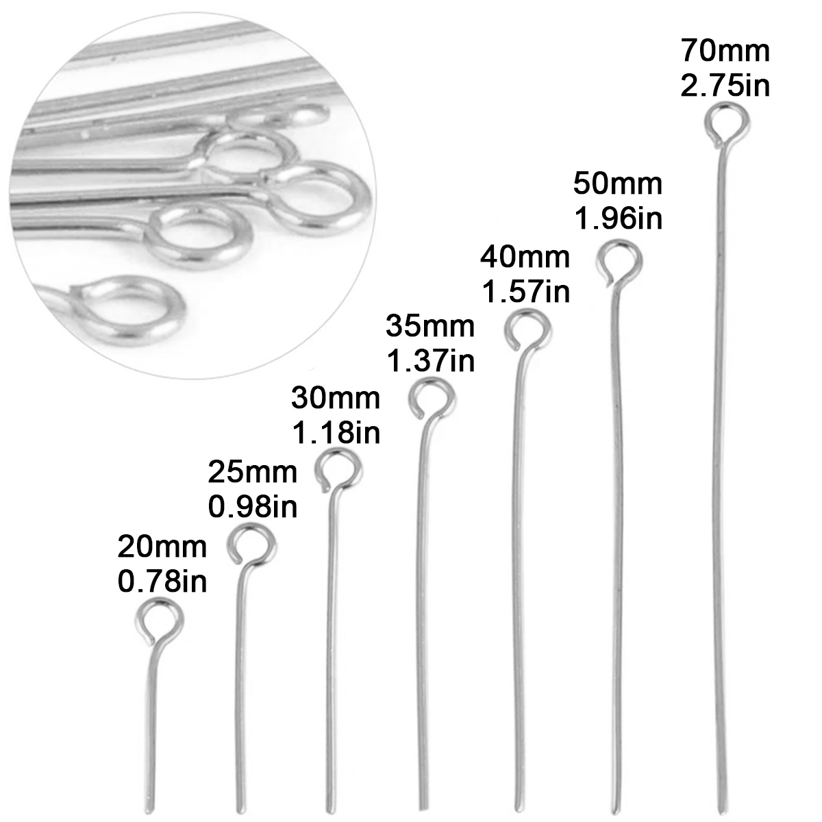 100Pcs/Lot Stainless Steel Eye - Jewelry Making Earring Supplies recensione e prezzo