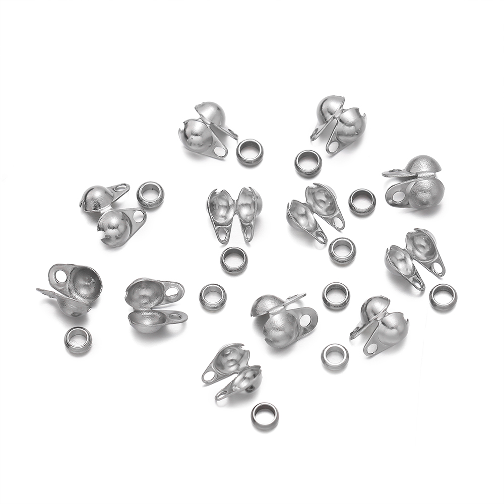 1Set Stainless Steel Crimp Bea - Jewelry Making Earring Supplies recensione e prezzo