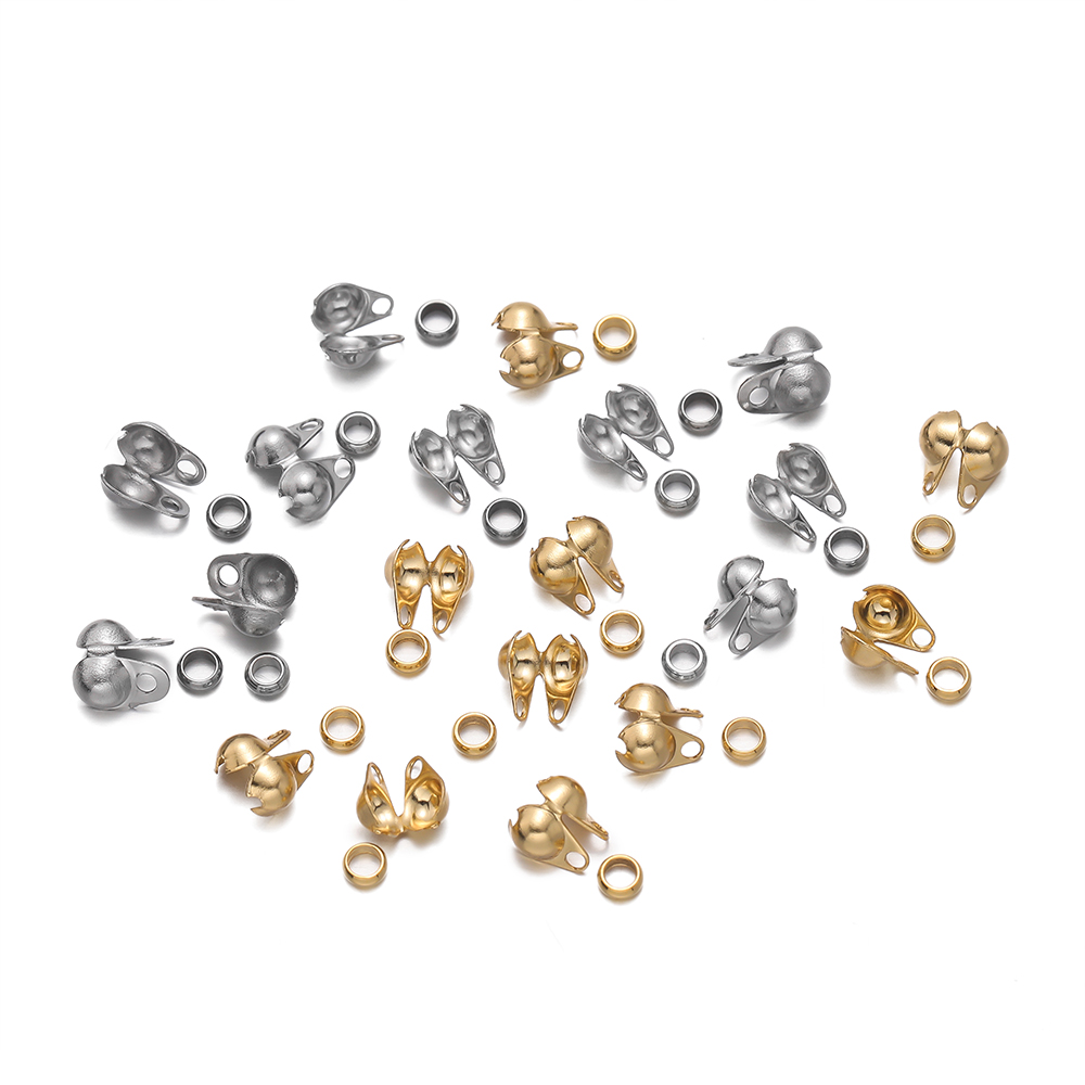 1Set Stainless Steel Crimp Bea - Jewelry Making Earring Supplies recensione e prezzo