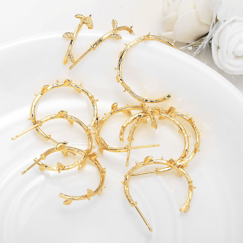 6PCS 18K Gold Color Brass with - Jewelry Making Earring Supplies recensione e prezzo
