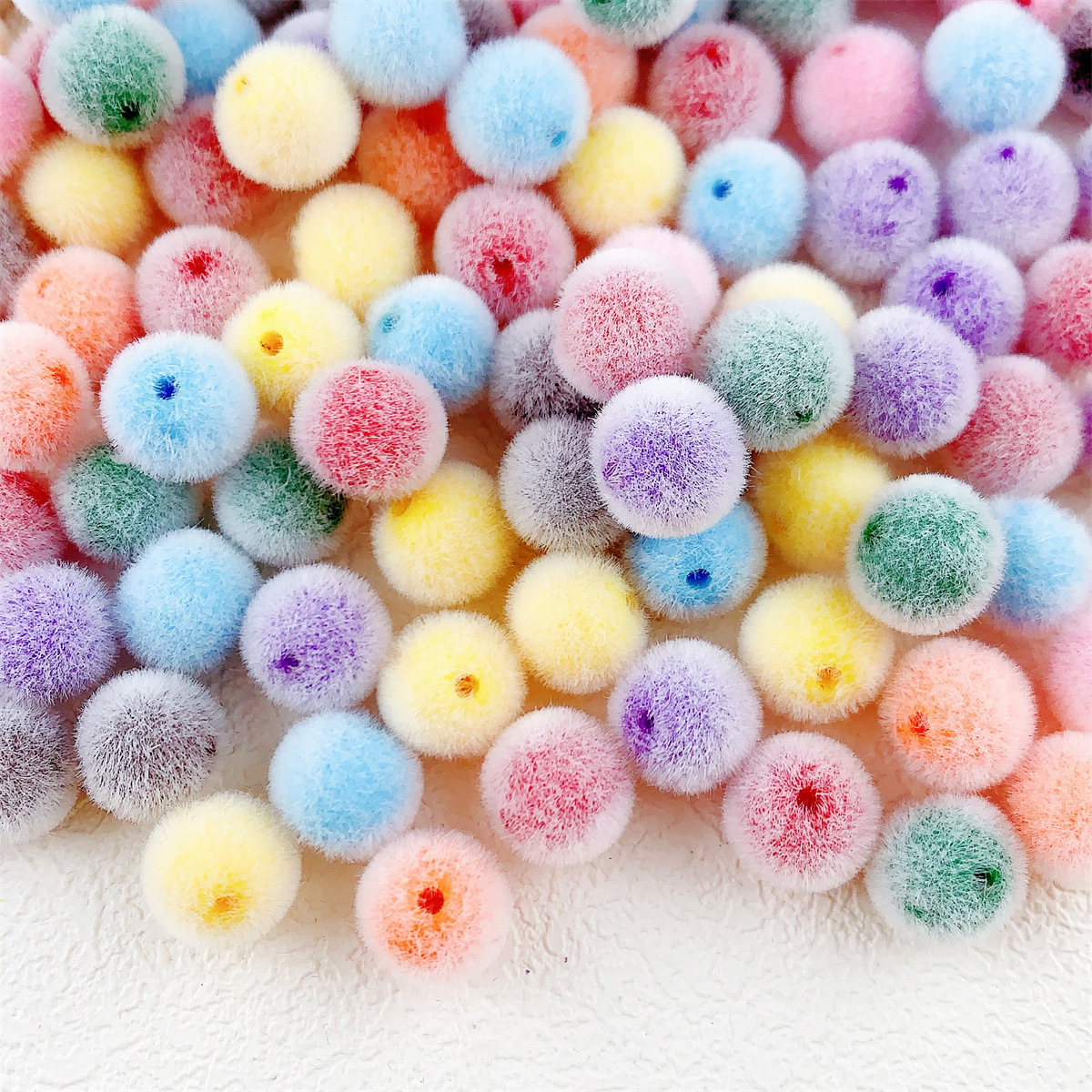 20Pcs 8mm Colorful Acrylic Flo - Bead Mat Velvet recensione e prezzo