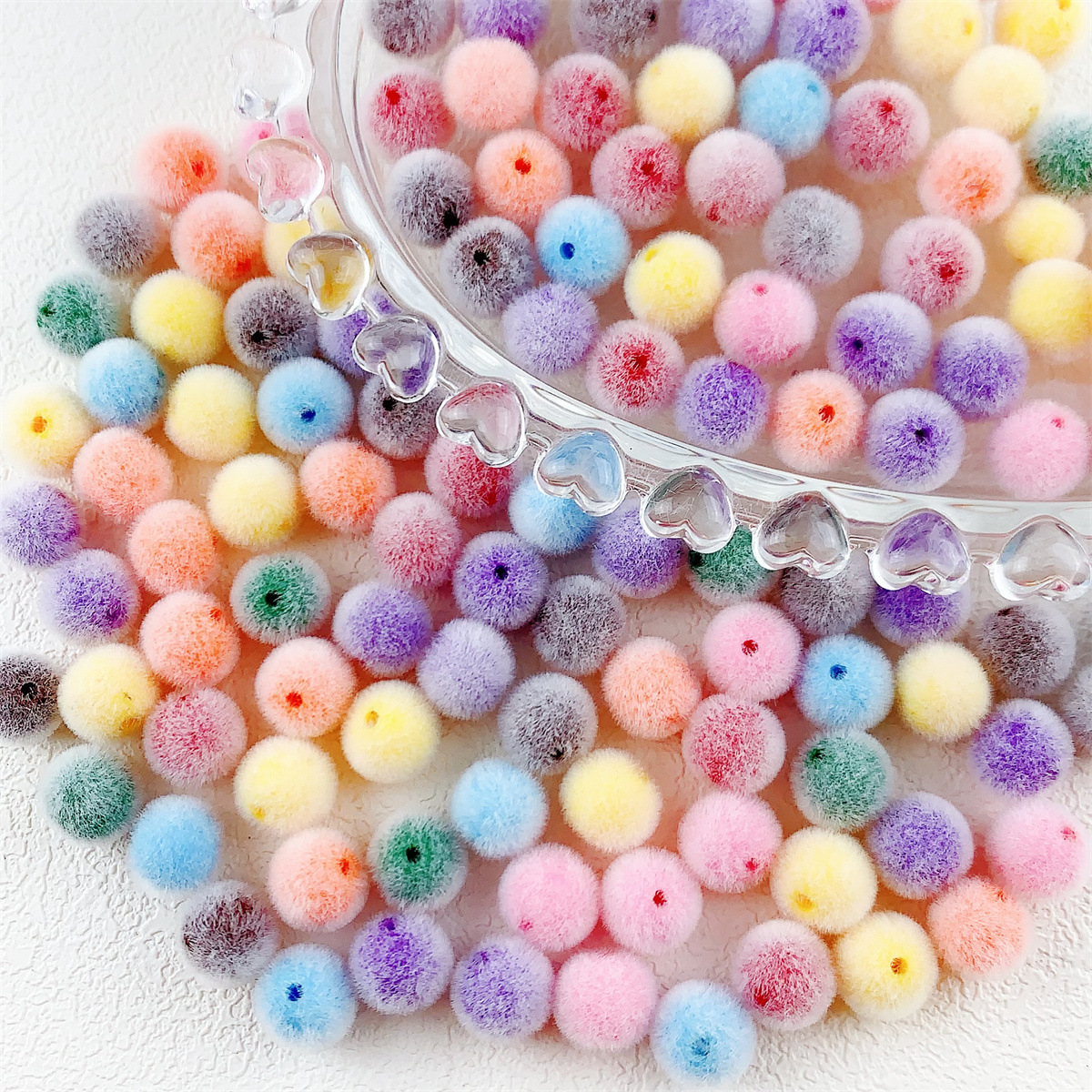 20Pcs 8mm Colorful Acrylic Flo - Bead Mat Velvet recensione e prezzo