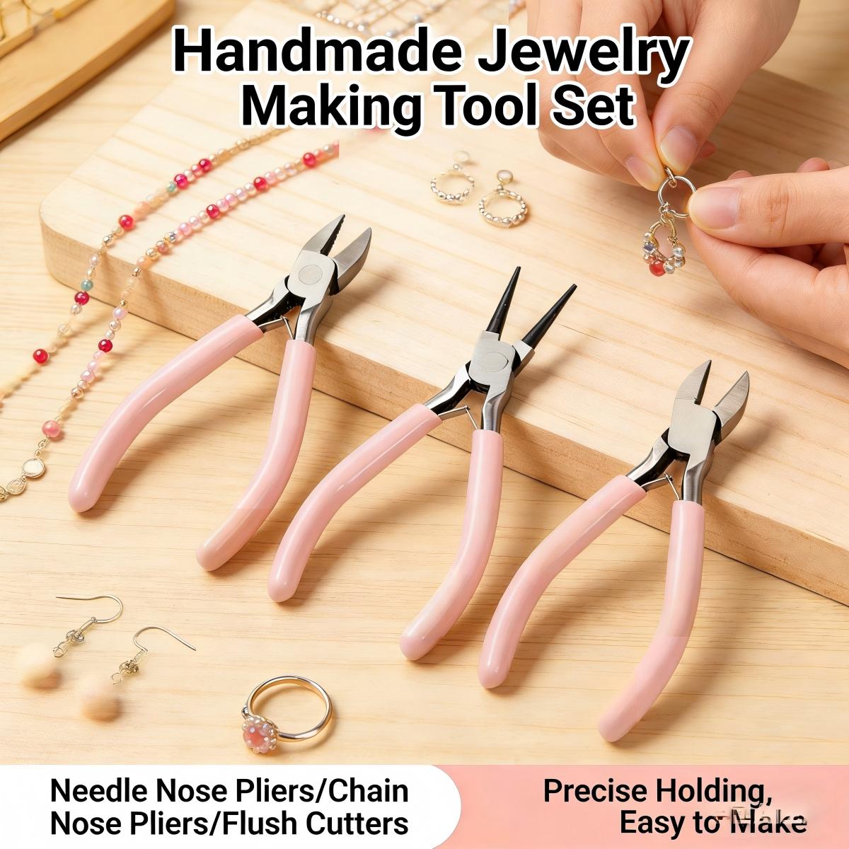 3Pcs Jewelry Pliers Set - Prec - Jewelry Making Pliers Set recensione e prezzo