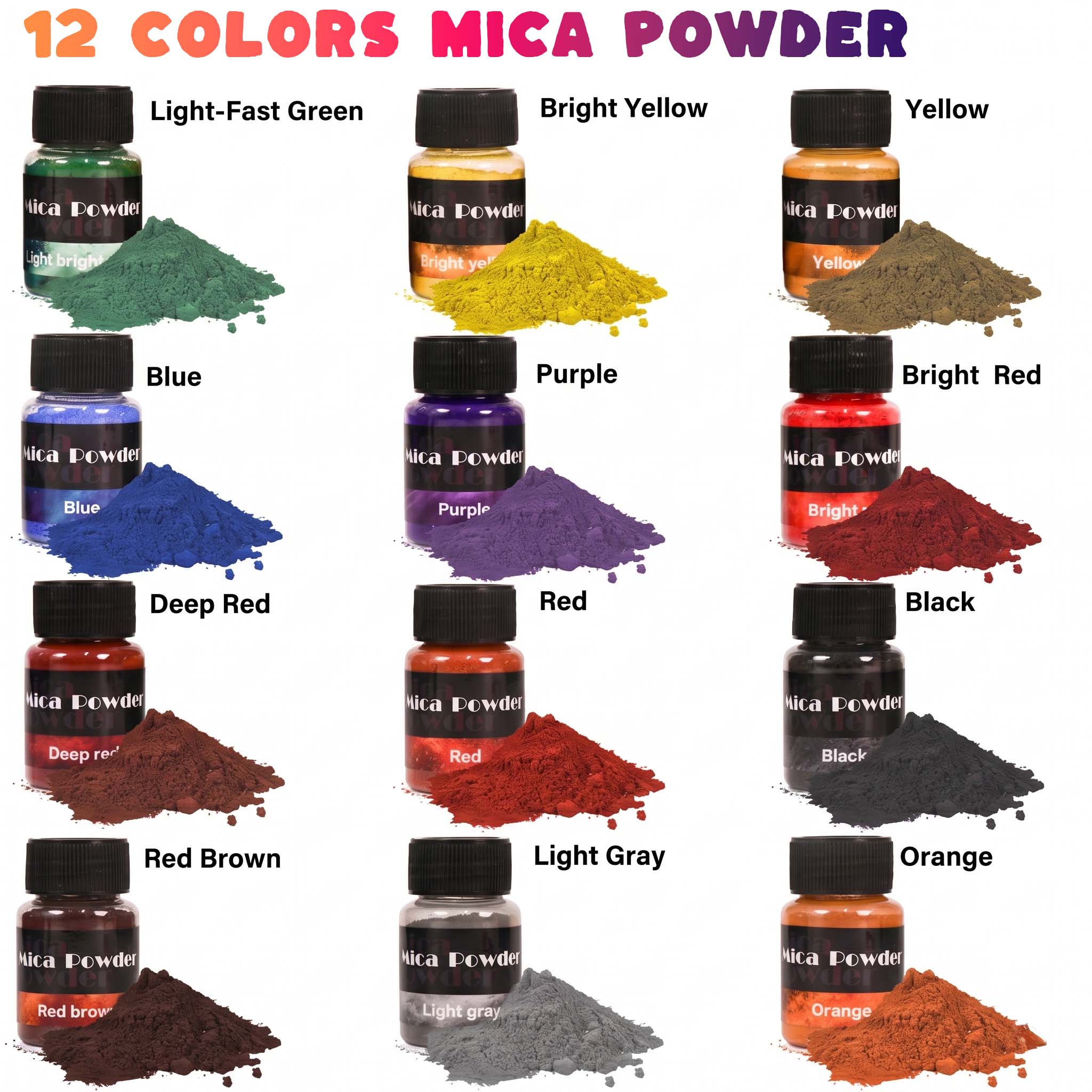 12-Color Gypsum Pigment Powder - Jewelry Making Techniques recensione e prezzo