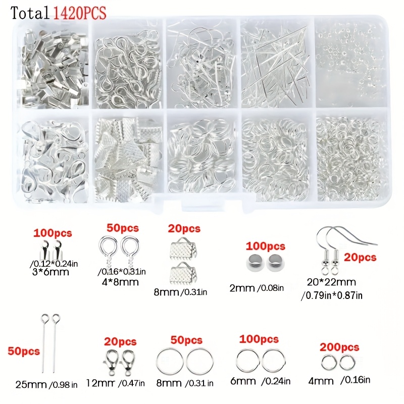 1420pcs 1box Jewelry Findings  - Jewelry Making Earring Supplies recensione e prezzo