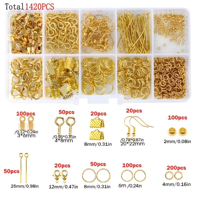 1420pcs 1box Jewelry Findings  - Jewelry Making Earring Supplies recensione e prezzo
