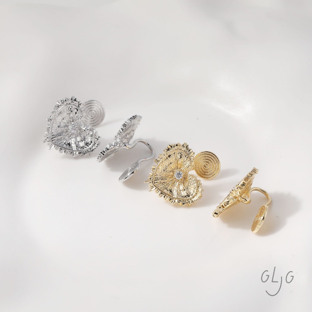 4PCS Heart Charms Stud Earring - Jewelry Making Earring Supplies recensione e prezzo