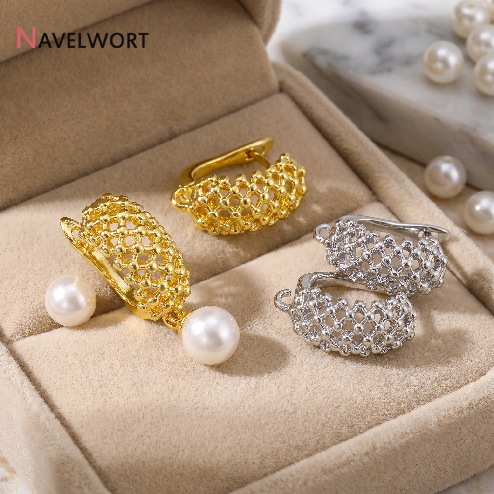 18K Gold Plated Brass  Hollow  - Jewelry Making Ideas recensione e prezzo