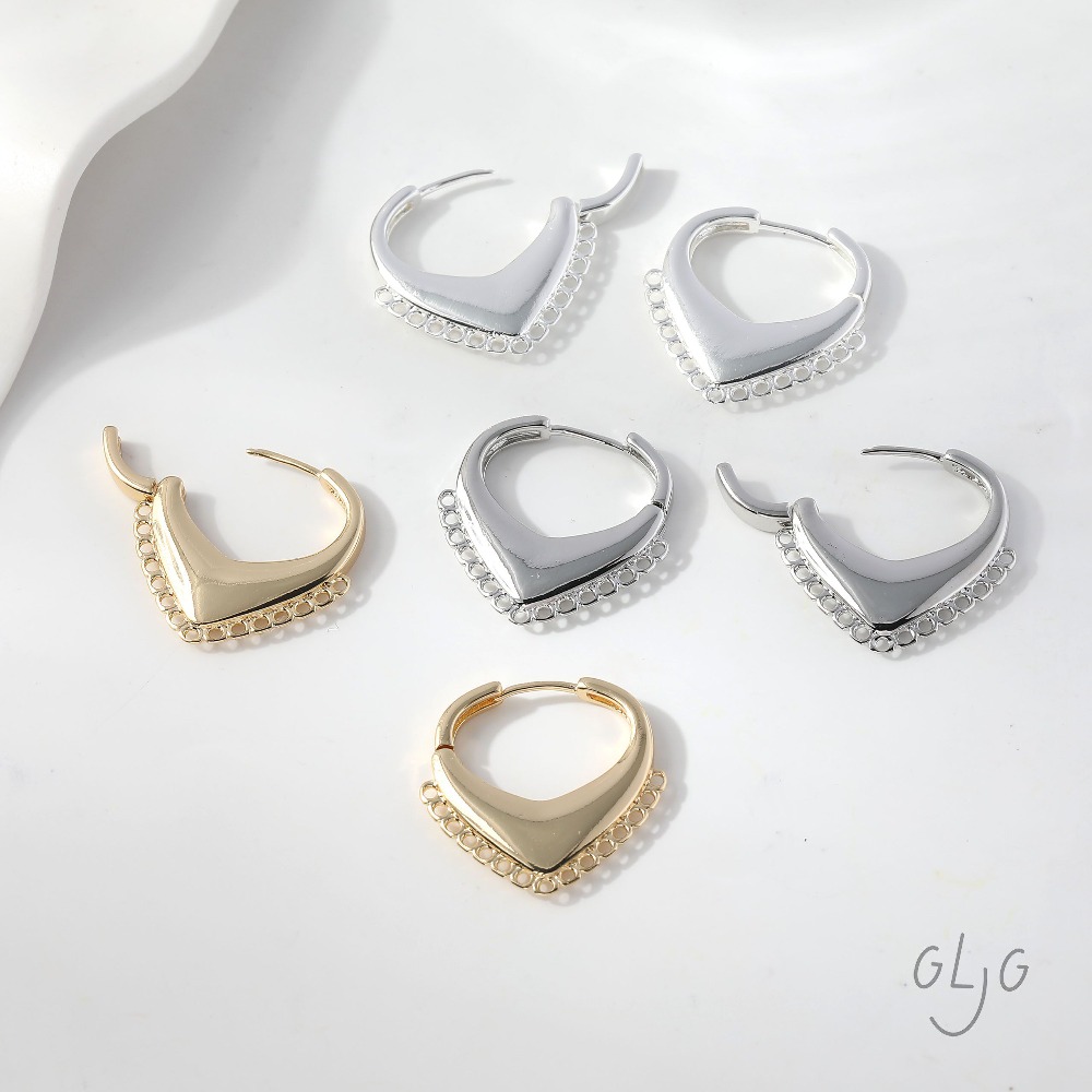 4PCS Dainty Heart Ear Studs Di - Jewelry Making Earring Supplies recensione e prezzo