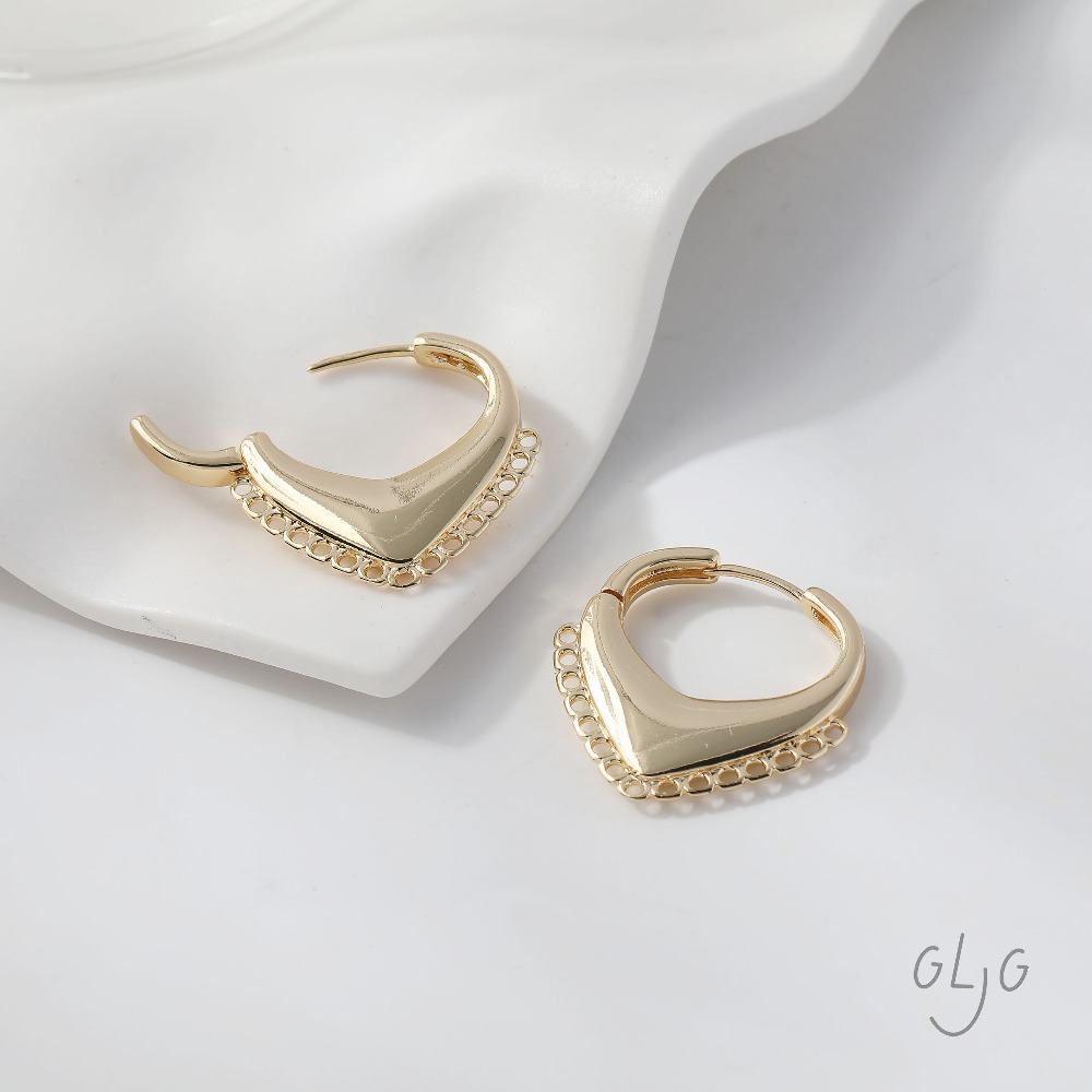 4PCS Dainty Heart Ear Studs Di - Jewelry Making Earring Supplies recensione e prezzo