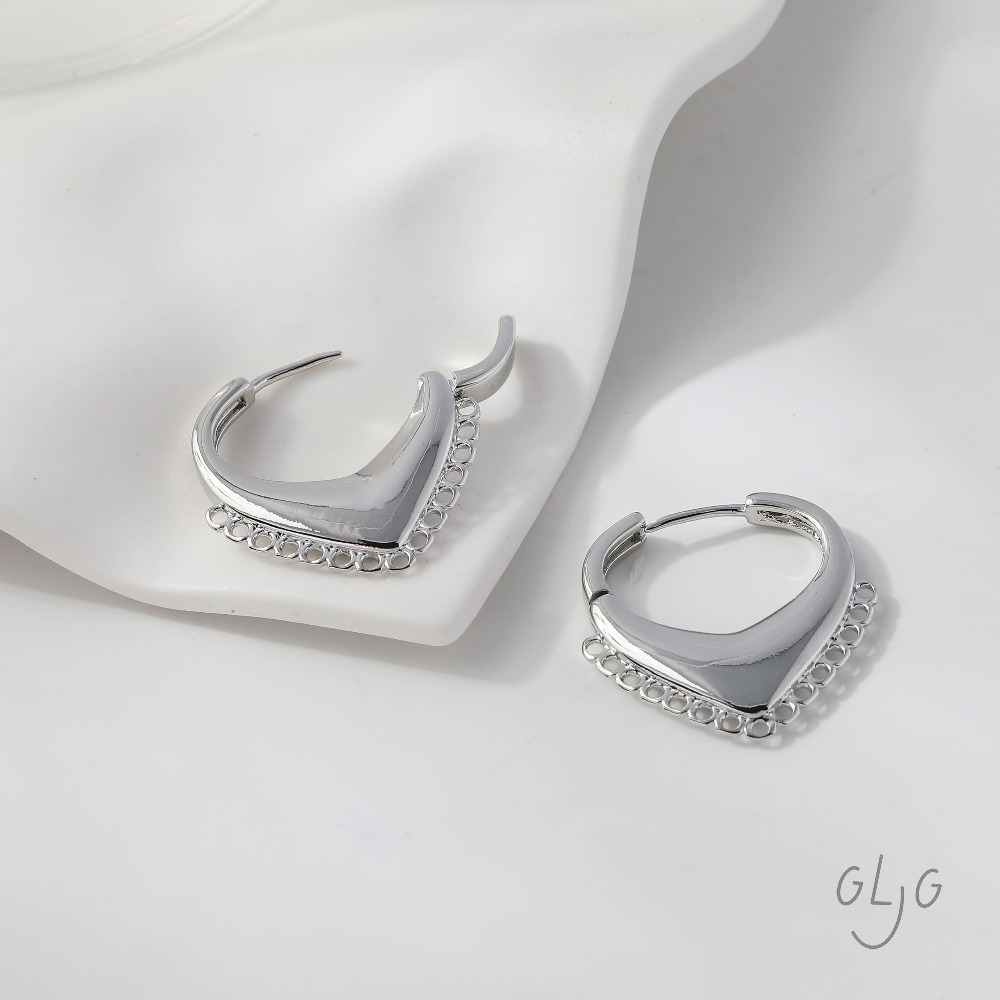 4PCS Dainty Heart Ear Studs Di - Jewelry Making Earring Supplies recensione e prezzo