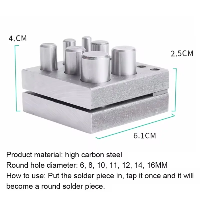 5/7 Hole Round Punch Cutter fo - Jewelry Making Table recensione e prezzo